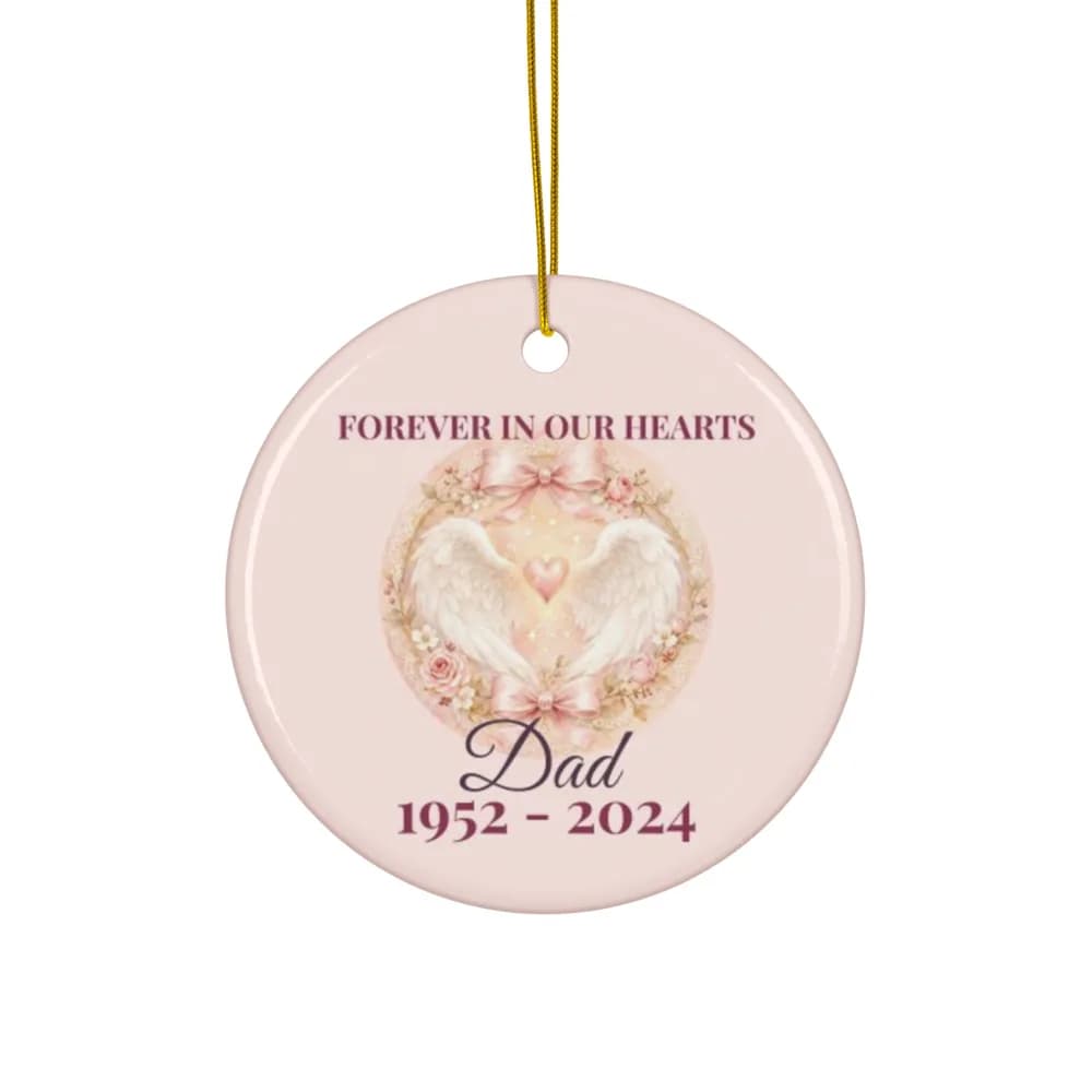 Angel Wings Memorial Ornament Ceramic Ornament