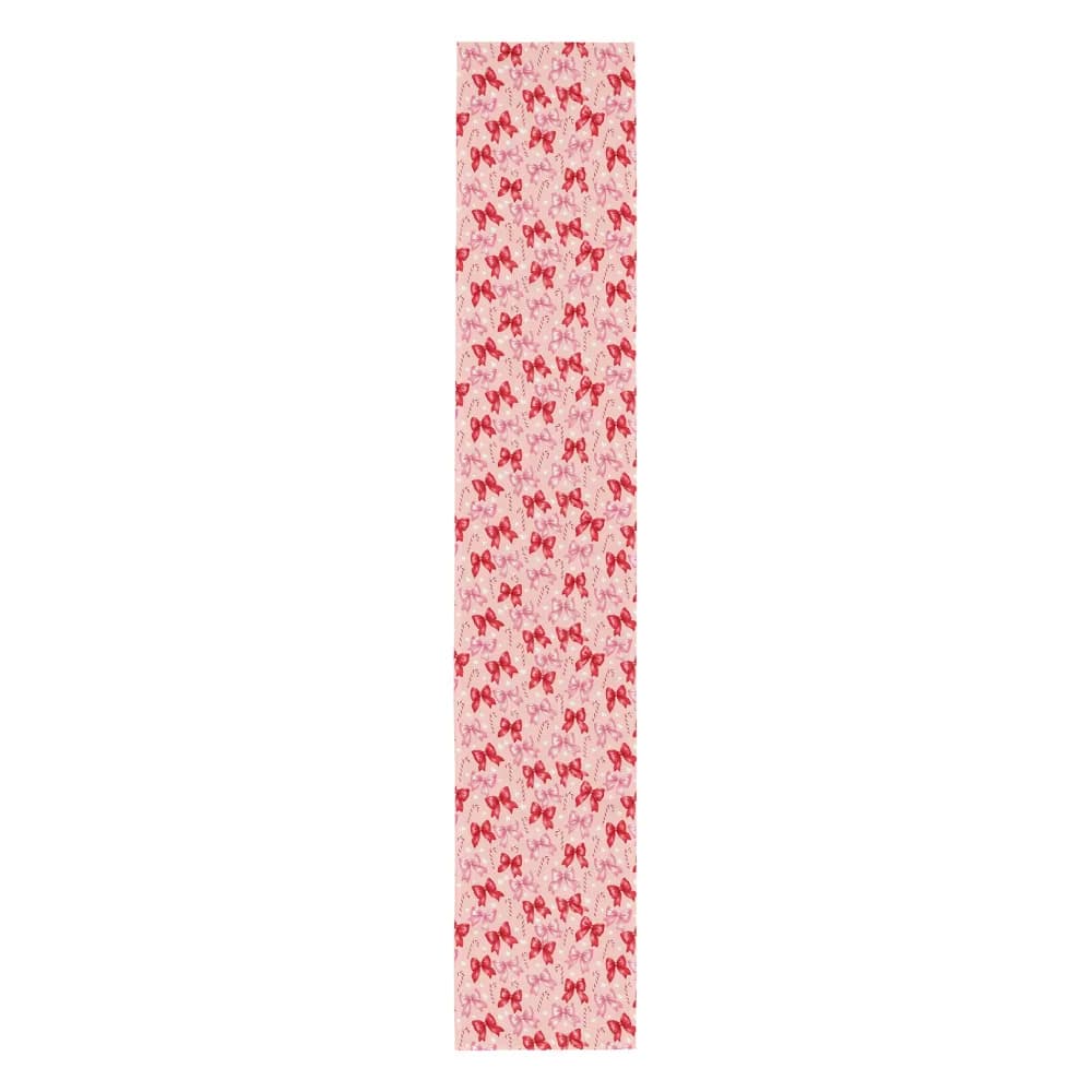Bows and Candy Canes Pattern Table Runner