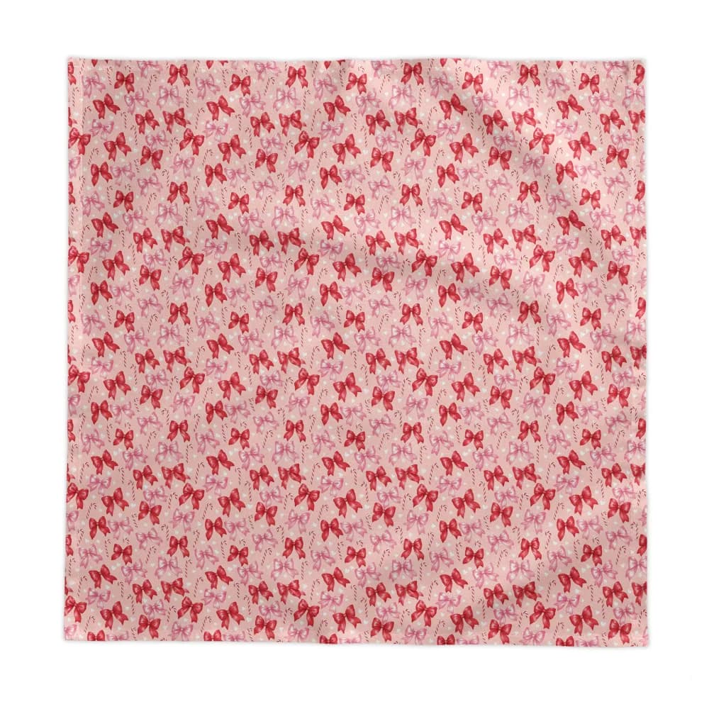 Bows and Candy Canes Pattern Tablecloth