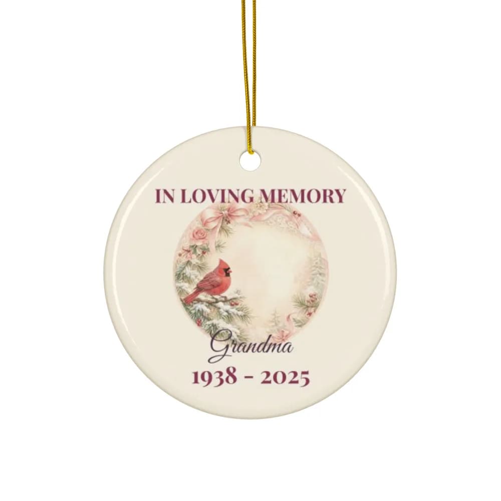 Cardinal In Loving Memory Ornament Ceramic Ornament