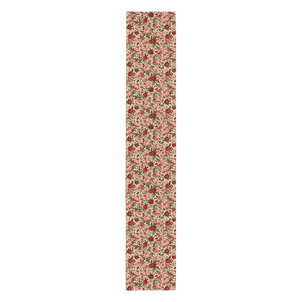 Chintz Christmas Roses Pattern Table Runner