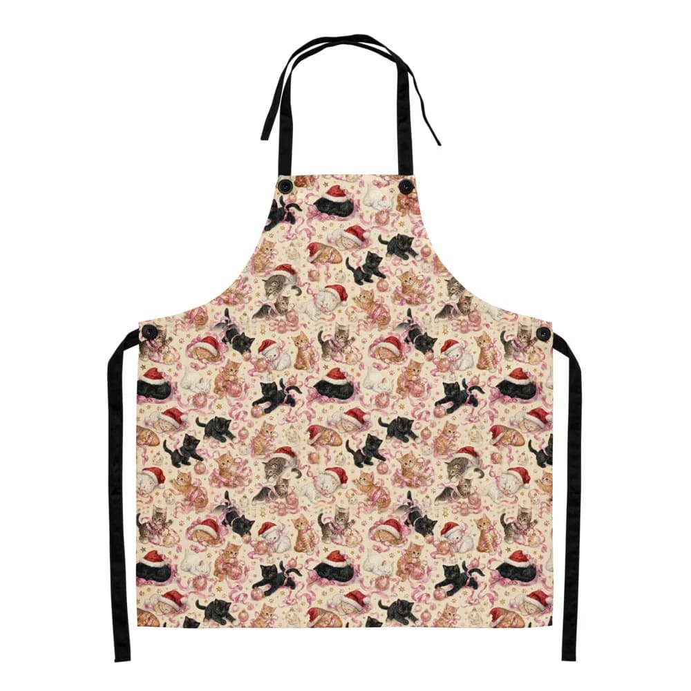 Christmas Kittens Pattern Apron