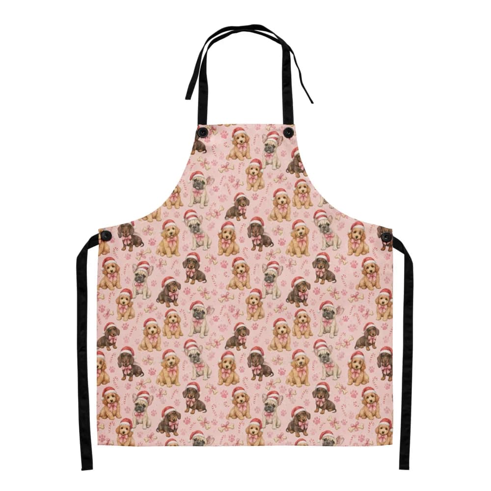 Christmas Puppies Pattern Apron