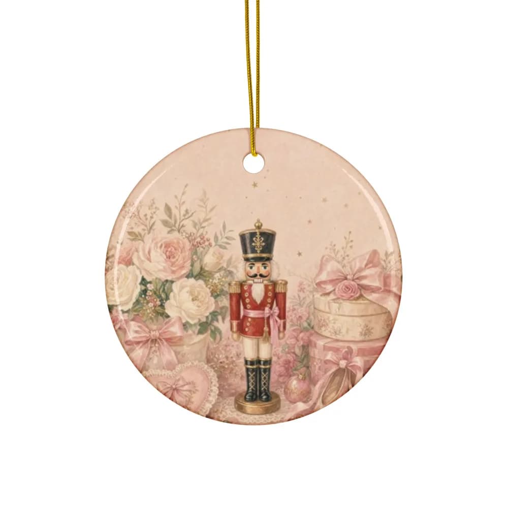 Classic Nutcracker Soldier Ornament Ceramic Ornament