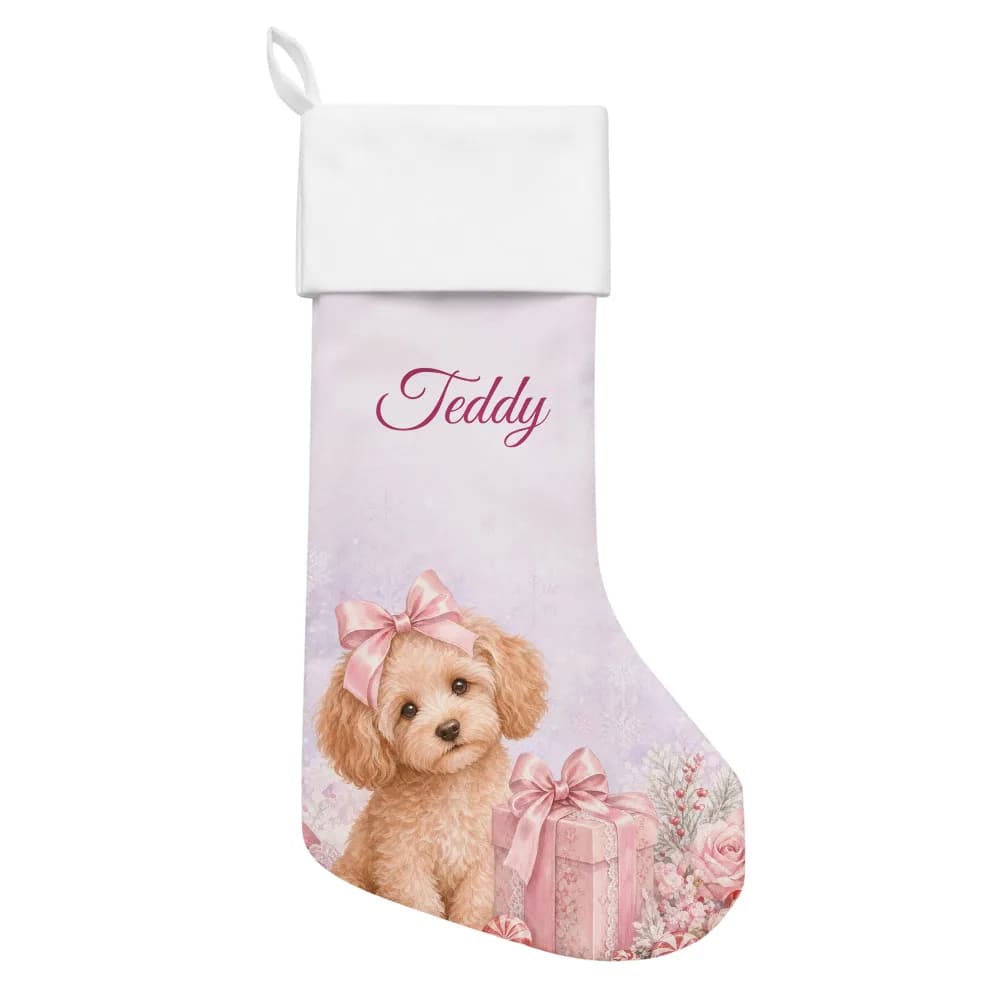 Doodle Personalized Dog Stocking Christmas Stocking