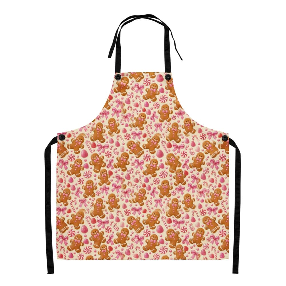 Gingerbread Men and Candy Pattern Apron