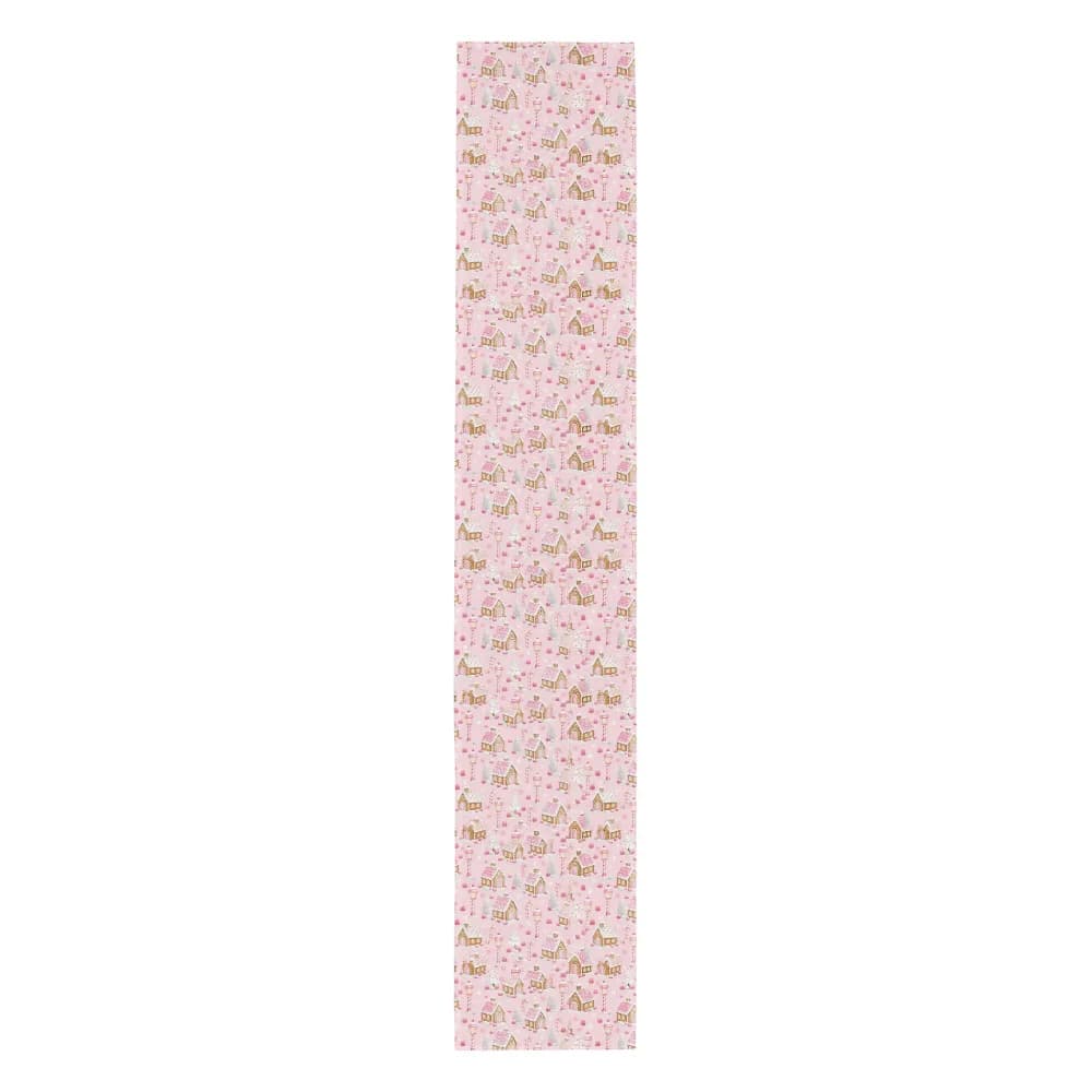 Gingerbread Village Pattern Table Runner