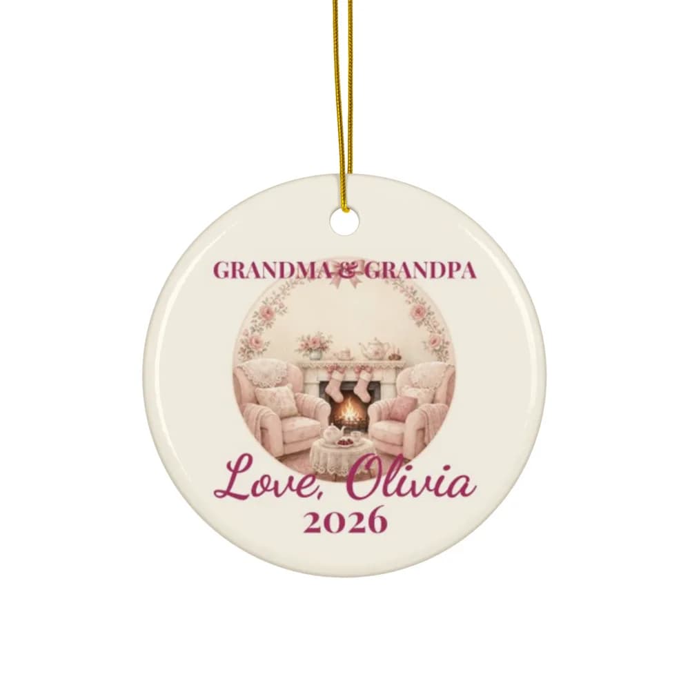 Grandparents Christmas Ornament Ceramic Ornament