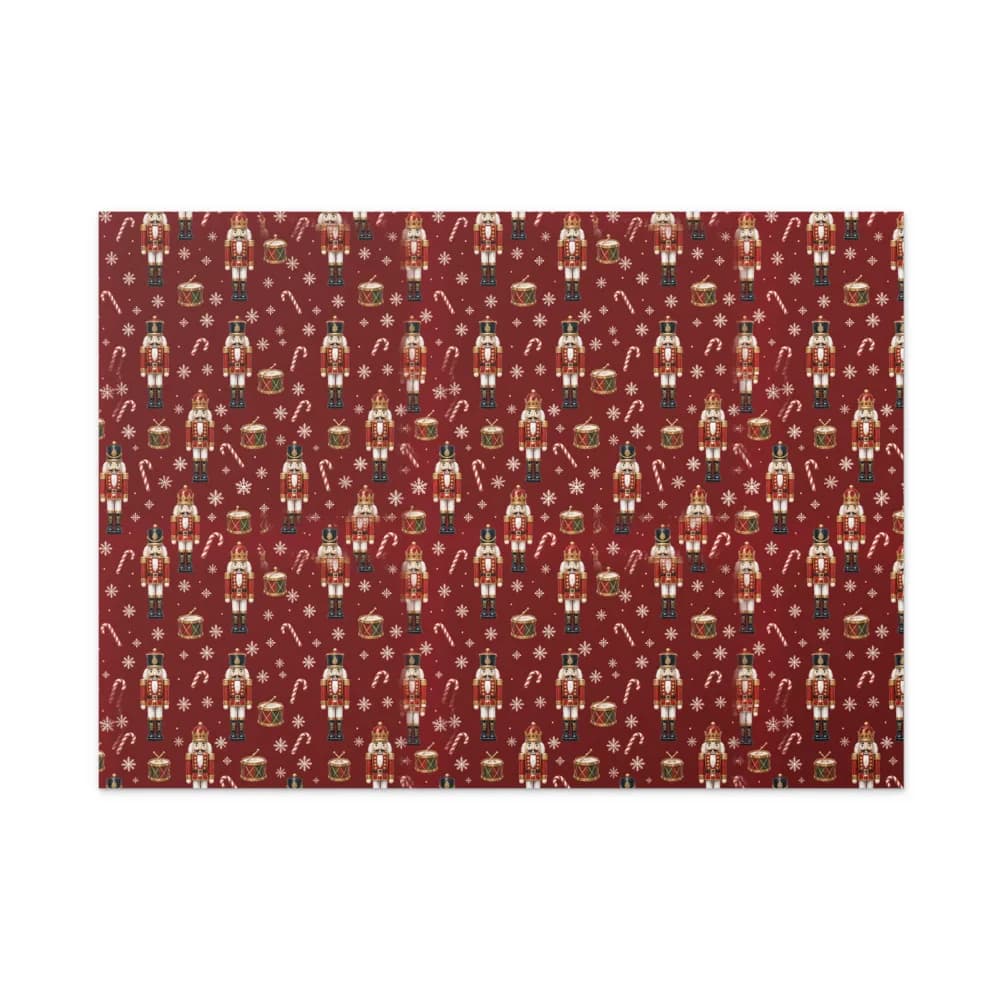Nutcracker Parade Pattern Gift Wrap