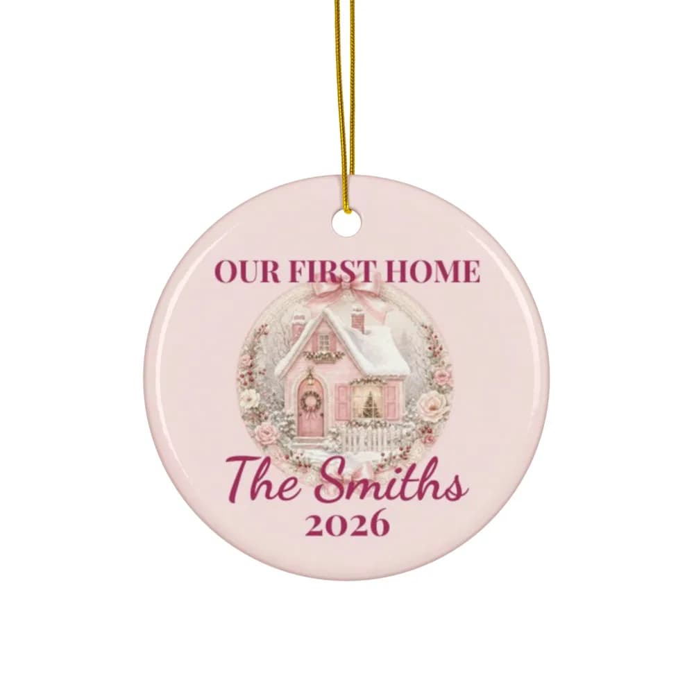 Our First Christmas Home Ornament Ceramic Ornament