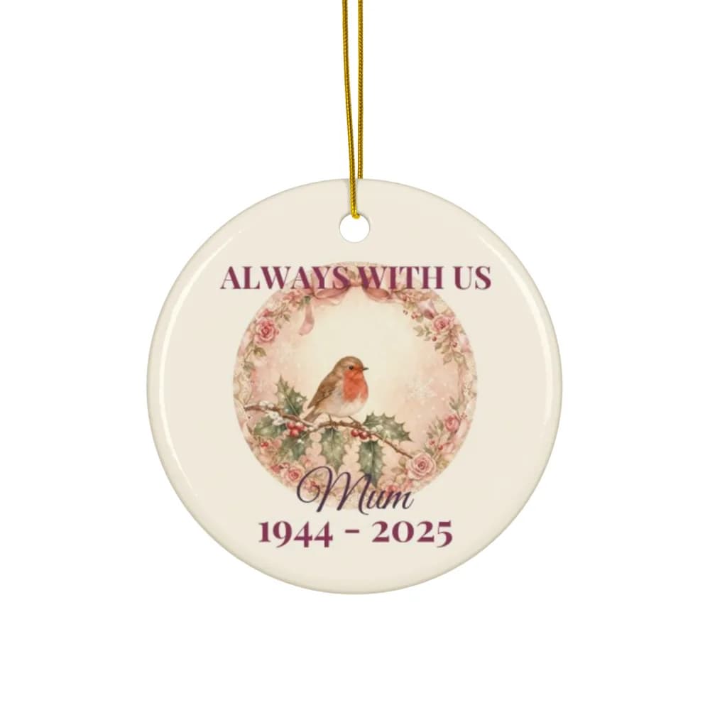 Robin Memorial Ornament Ceramic Ornament