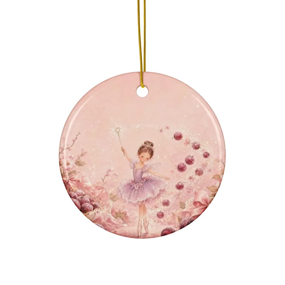 Sugar Plum Fairy Ornament Ceramic Ornament