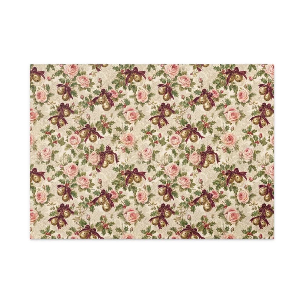 Victorian Roses and Bells Pattern Gift Wrap