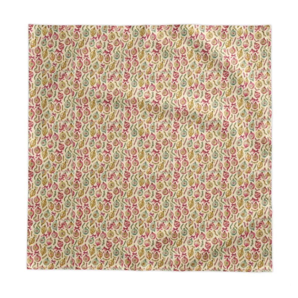 Vintage Glass Baubles Pattern Tablecloth