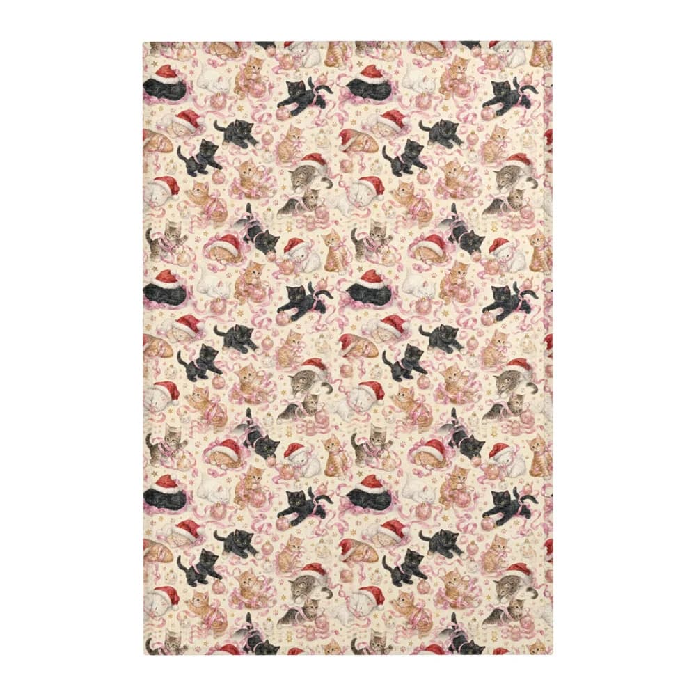 Christmas Kittens Pattern Area Rug
