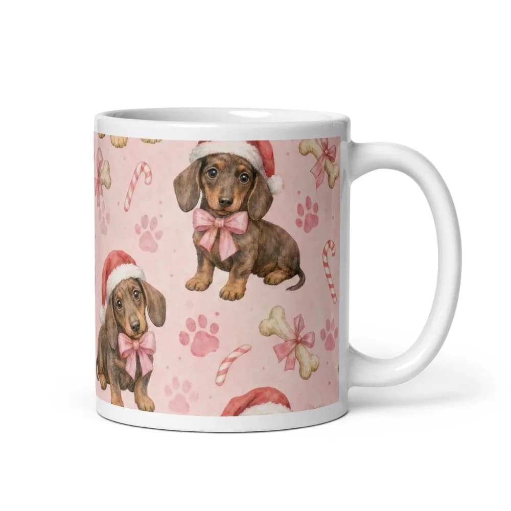 Christmas Puppies Pattern Mug