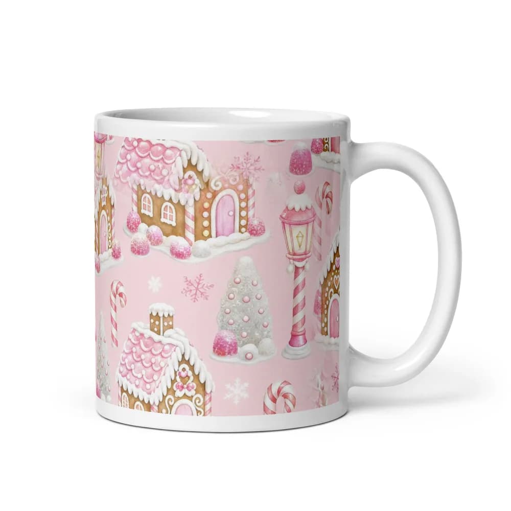 Gingerbread Village Pattern Mug