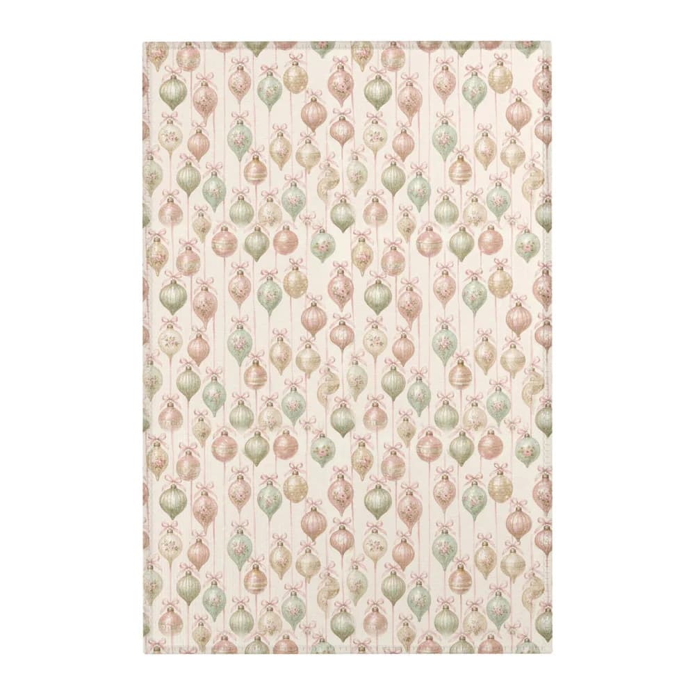 Pastel Vintage Ornaments Pattern Area Rug