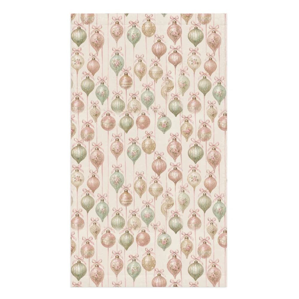 Pastel Vintage Ornaments Pattern Hand Towel