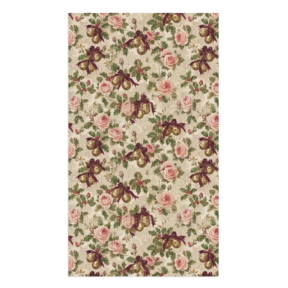 Victorian Roses and Bells Pattern Hand Towel