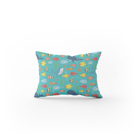 Ocean Animals custom pillow pastel colour