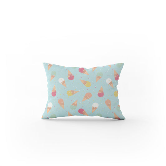 Ice Cream Cone Pillow custom pastel colour