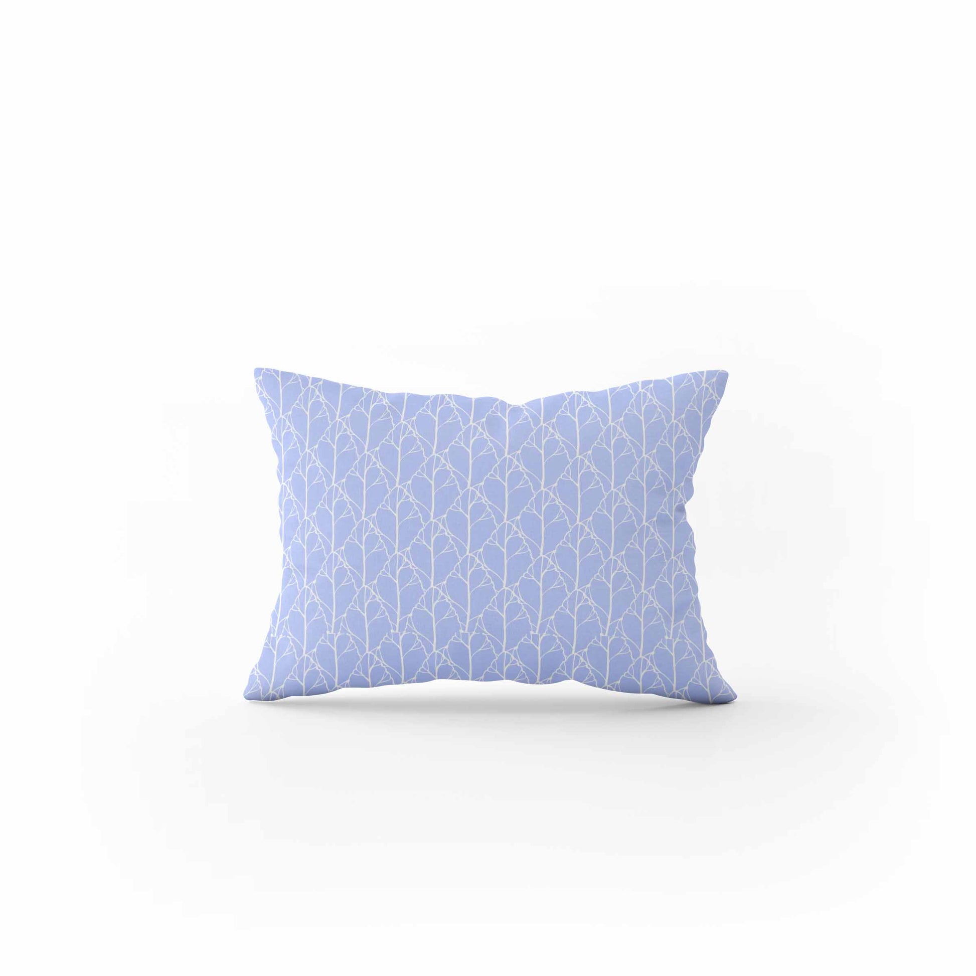 Blue Leaf Pillow custom pastel colour