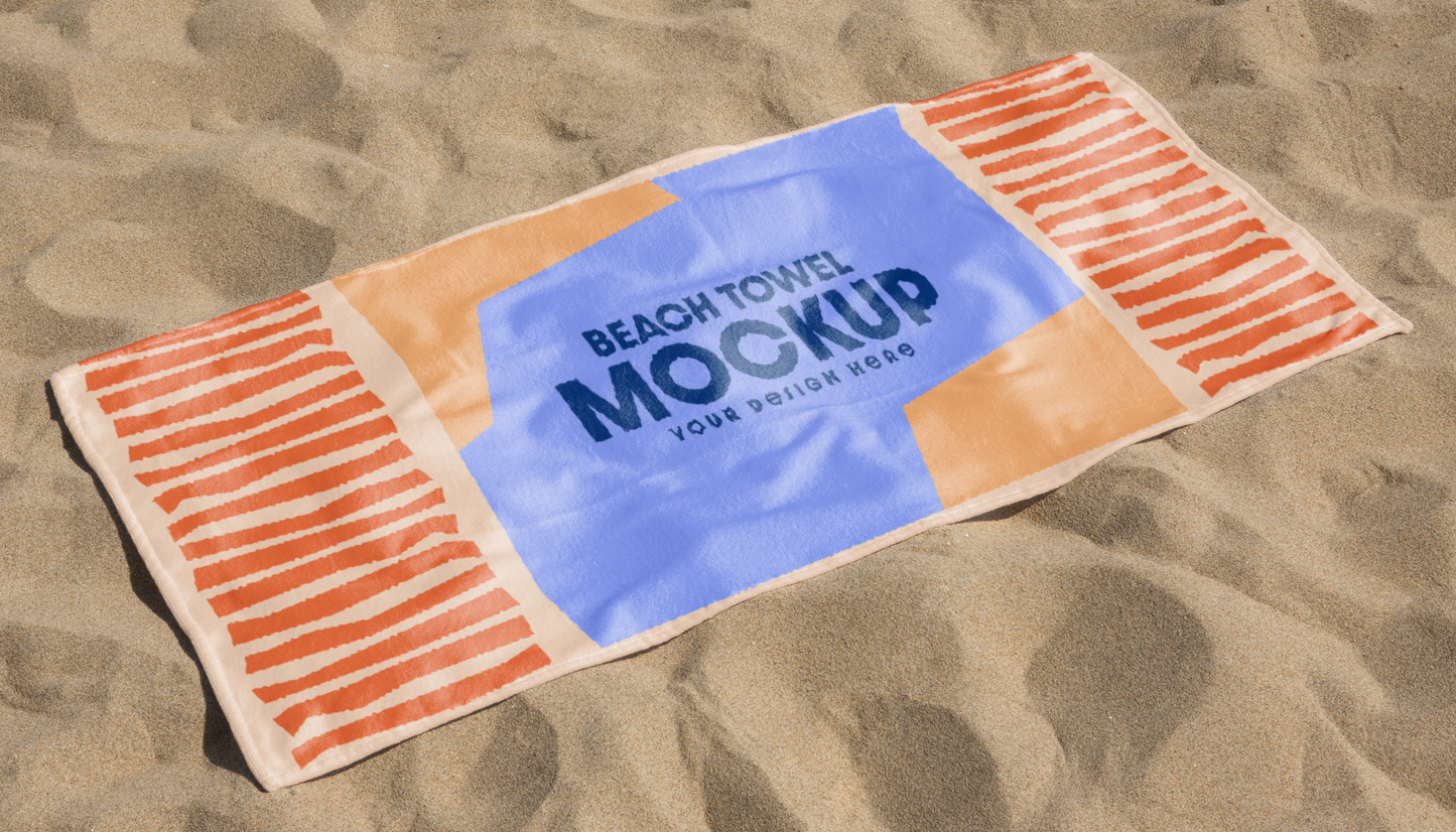 add your design to this custom Beach Towel