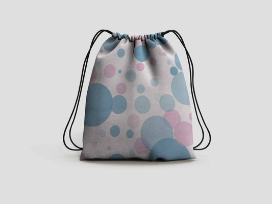 Bubbles Drawstring Backpack Bag