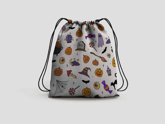 Halloween Drawstring Backpack Bag