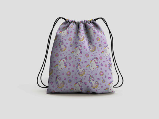 Unicorn Drawstring Backpack Bag