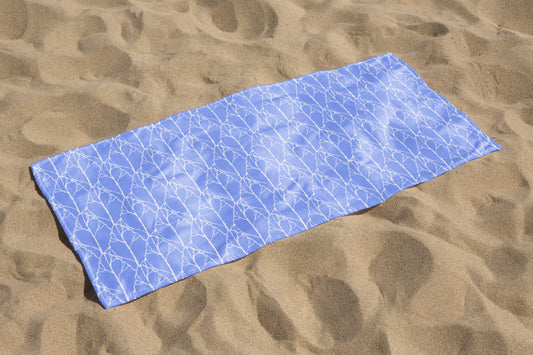 Blue Leaf Beach Towel custom