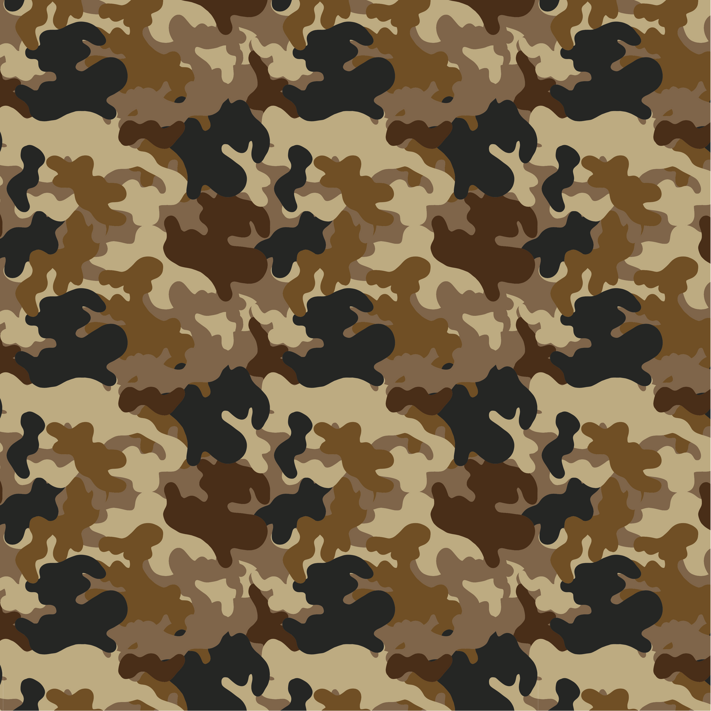 Brown Camo Camouflage Pillow custom true colour