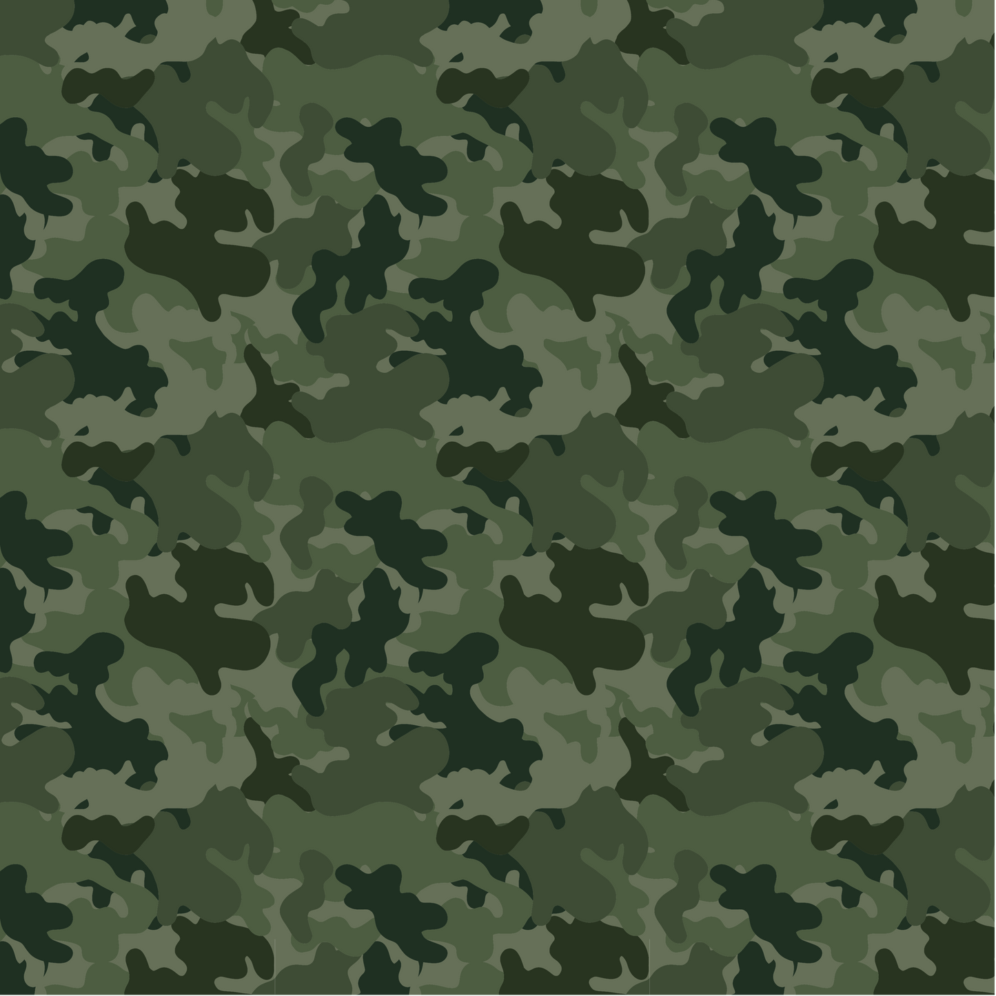 custom Green Camo Camouflage Round Tablecloth in true colour