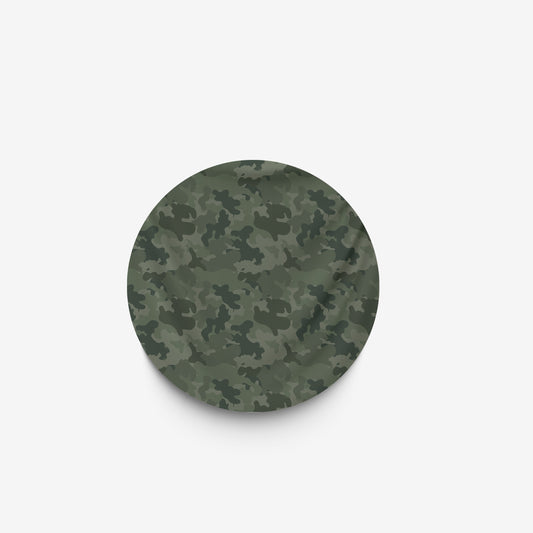 custom Green Camo Camouflage Round Tablecloth in pastel colour