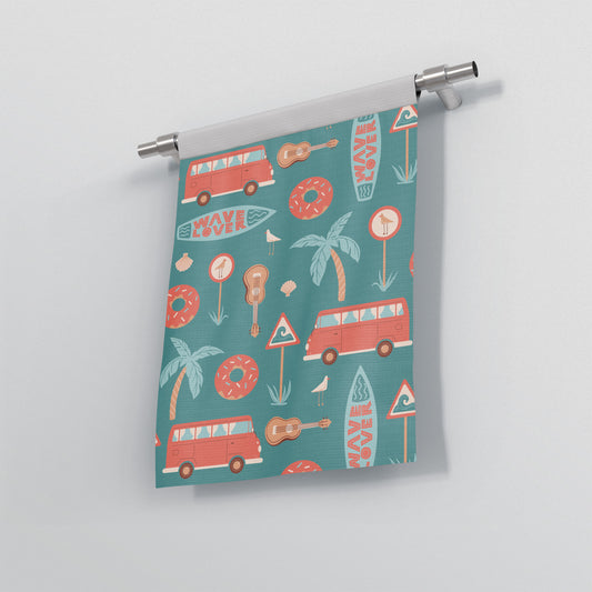 custom Surfer Vibes Garden Flag Banner full sublimation printed pastel colour