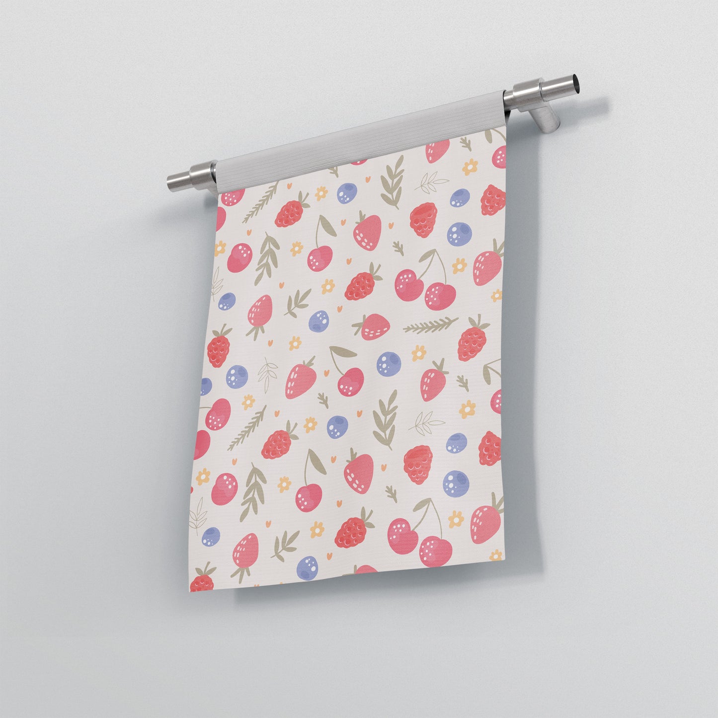 Summer Berries Garden Flag Banner, custom made