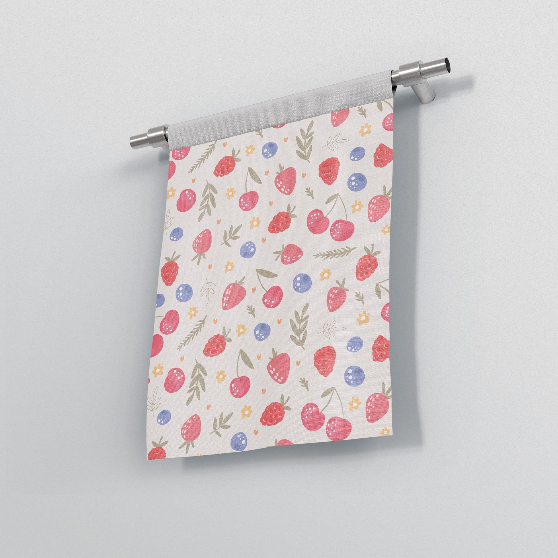 Summer Berries Garden Flag Banner, custom made