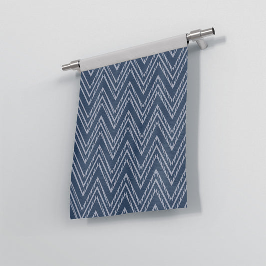 Blue Chevron Garden Flag Banner pastel colour