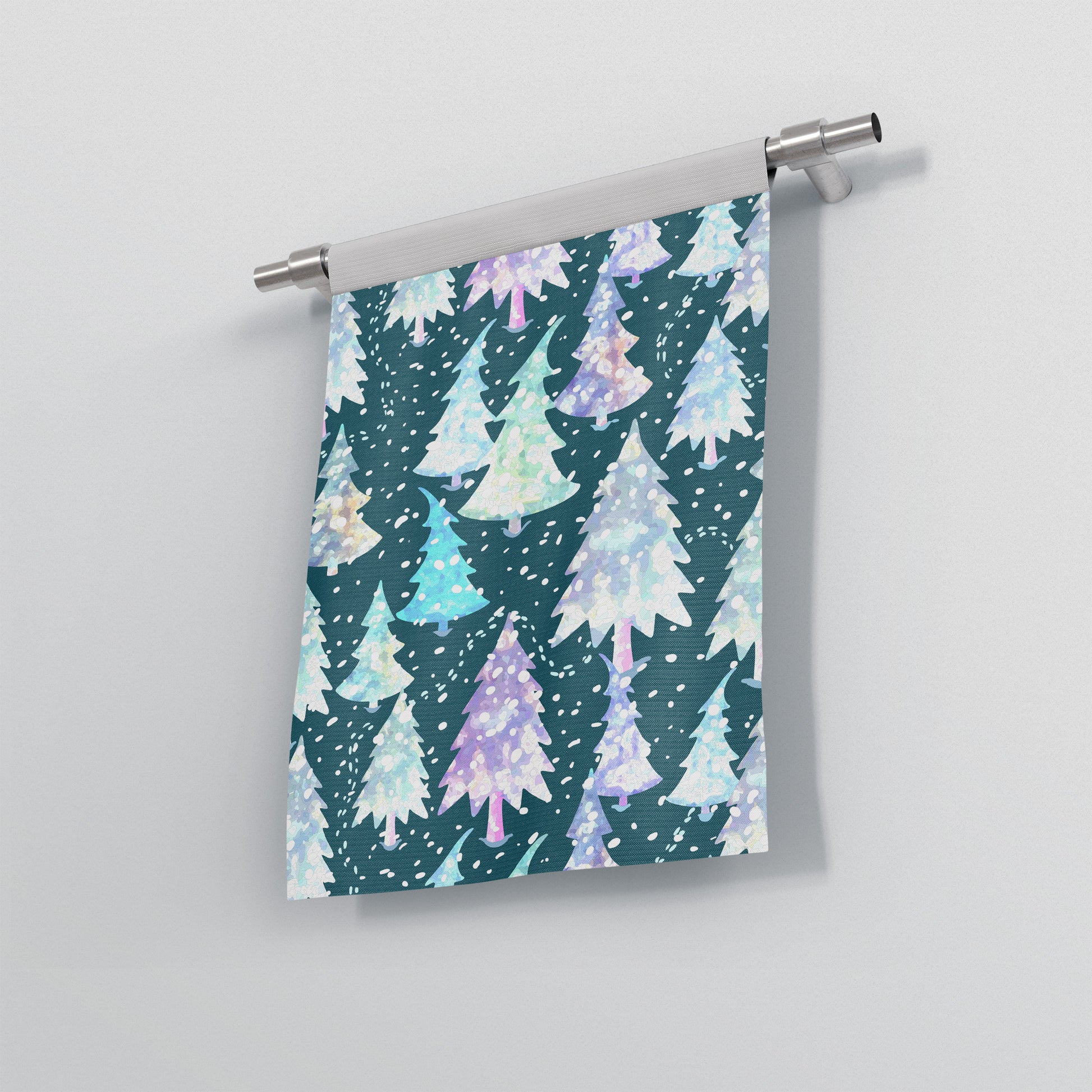 Christmas Tree Garden Flag Banner full sublimation printed in pastel colour