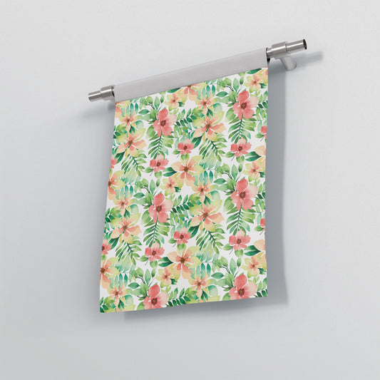 custom Green Floral Garden Flag Banner in pastel colour