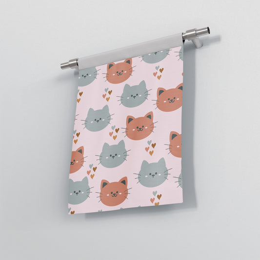 Happy Cats Garden Flag Banner in pastel colour