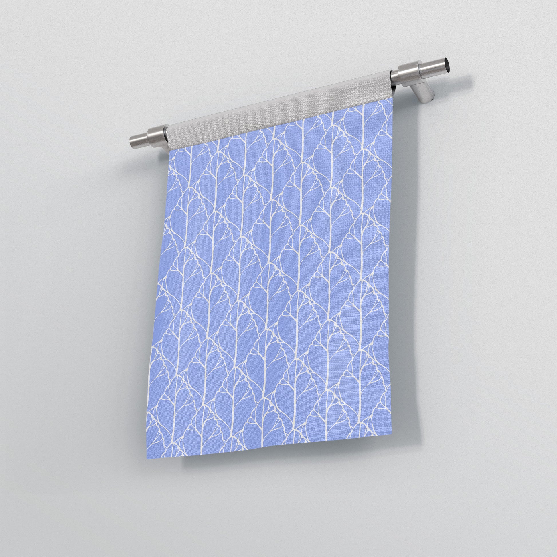 Blue Leaf custom Garden Flag Banner pastel colour