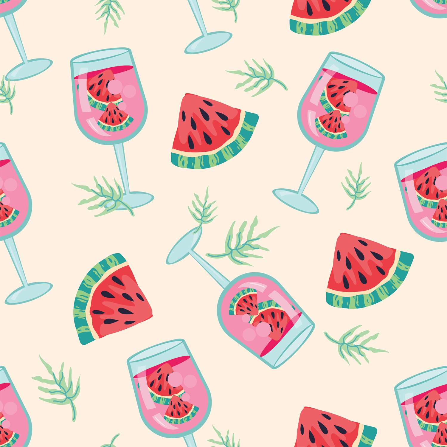 custom Refreshing Watermelon Tablecloth true colour 