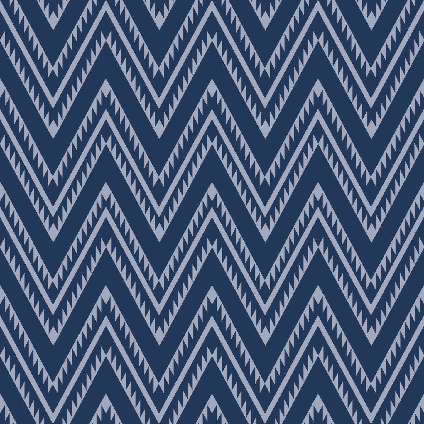 Blue Chevron Pillow custom true colour