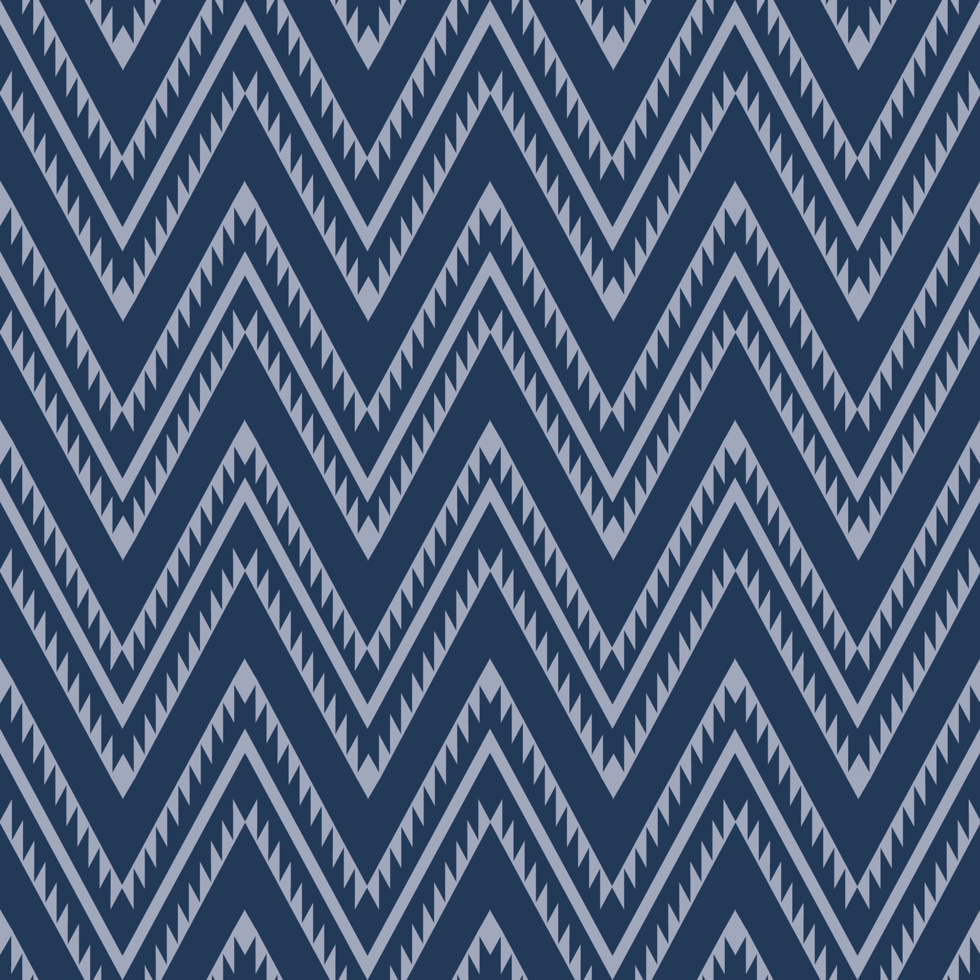 Blue Chevron Pillow custom true colour