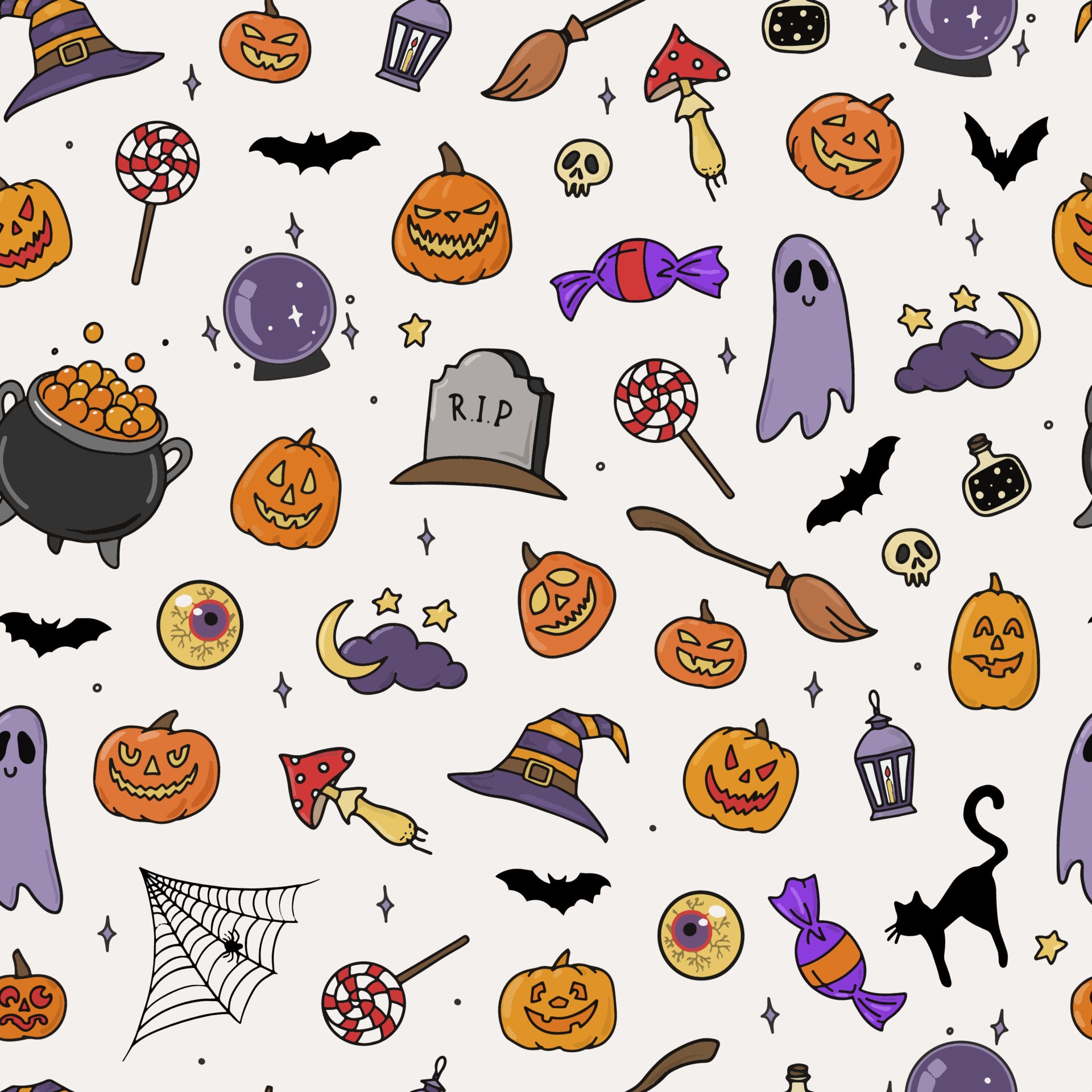 custom Halloween Round Tablecloth true  colour 