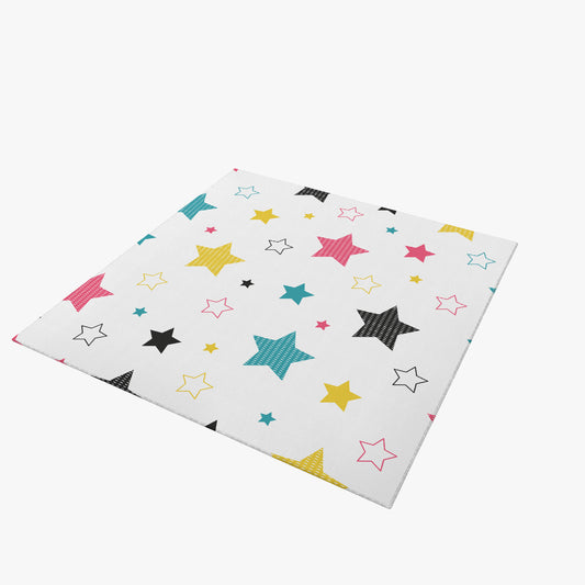 custom White Star Napkin printed with full sublimation