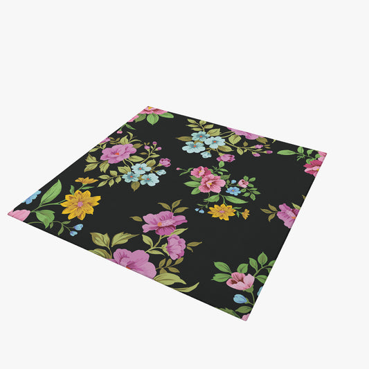 Black Floral Napkin pastel colour