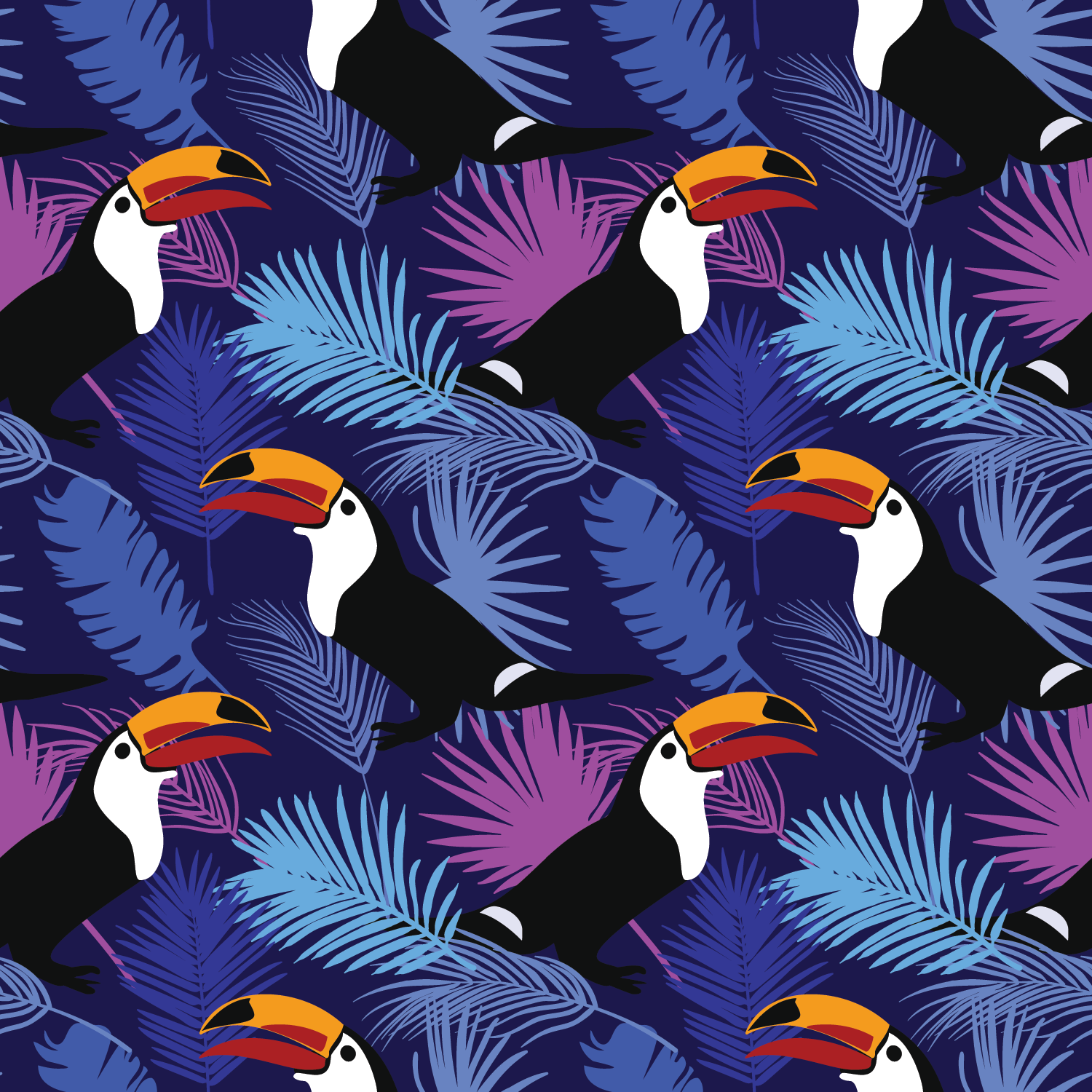 custom full sublimation Toucan Napkin true colour